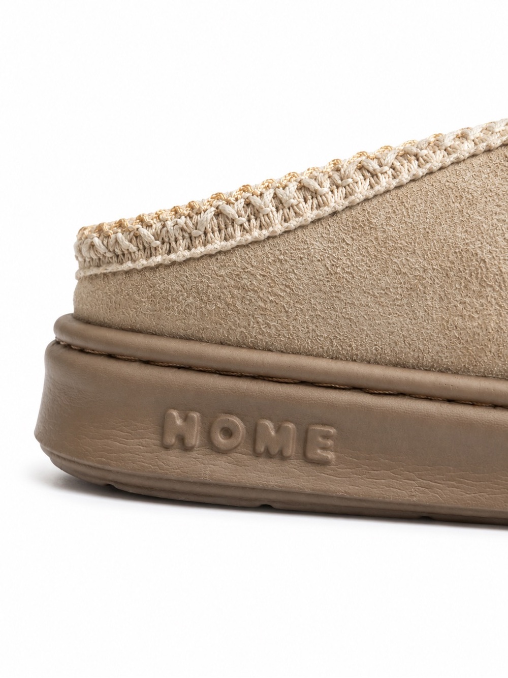 Cozy Faux Suede Fur Lined Mule Slippers Beige Tan Women’s Comfort Slip-On 9/10 - Picture 6 of 8